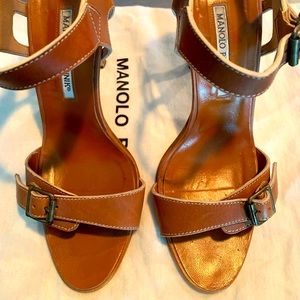 Strappy Manolo Blahnik sandals Sz 38.5